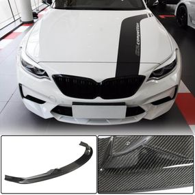 Накладка на передній бампер Lip V6 (для F87 M2 Competition, Карбон) для BMW 2 серія F22/23 2014-2021 рр