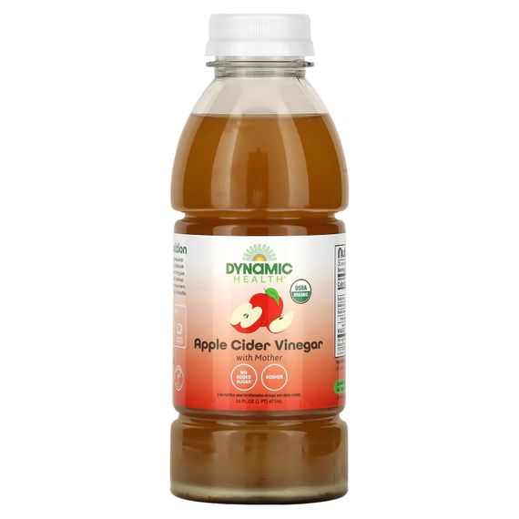 Органический яблочный уксус Organic Raw Apple Cider Vinegar with Mother 473 ml