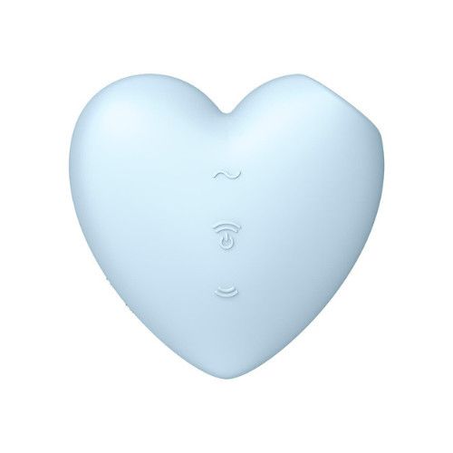 Вакуумний стимулятор клітора Cutie Heart колір: блакитний Satisfyer (Німеччина) Sex Aura | Зображення 4