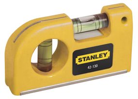 Уровень карманный Stanley "Pocket Level", 8.7см, пласт., магнитное основание, 3 капсулы (0-42-130)