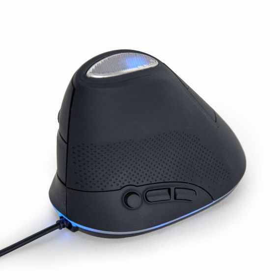 Оптична ергономічна миша MUS-ERGO-03, USB інтерфейс, чорний | Зображення 4