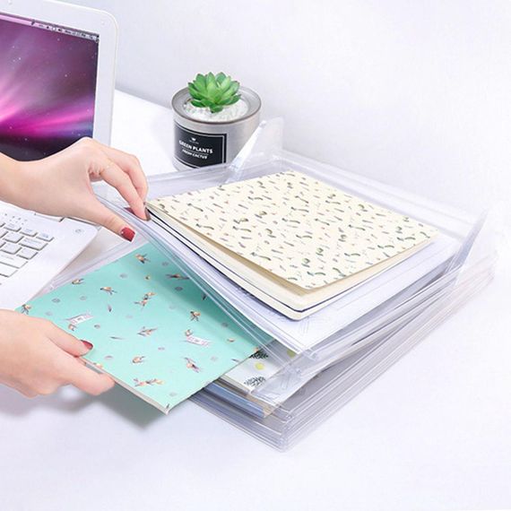 Органайзер для зберігання одягу 10 шт (34,5х29,5 см) EZSTAX / Набір органайзерів для зошитів, документів / Органайзер в шухляду та | Зображення 3