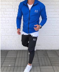 Чоловічий спортивний костюм UNDER ARMOUR синій  | 5-343