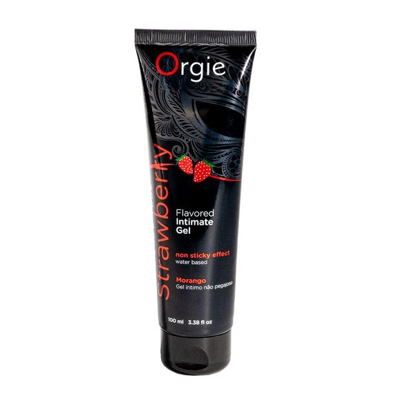Лубрикант на водній основі Orgie Lube Tube Strawberry, 100 мл, зі смаком та ароматом полуниці Sex Aura | Зображення 1