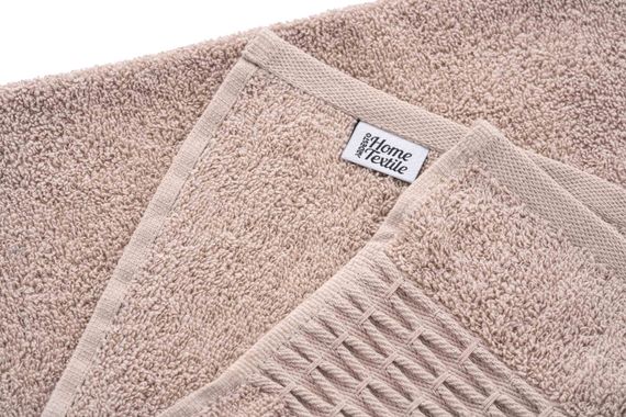 Набір рушників махрових Ardesto Lotus, 50х90см, 70х140см, 2шт, 100% бавовна, бежевий (ART2357NS) | Зображення 3