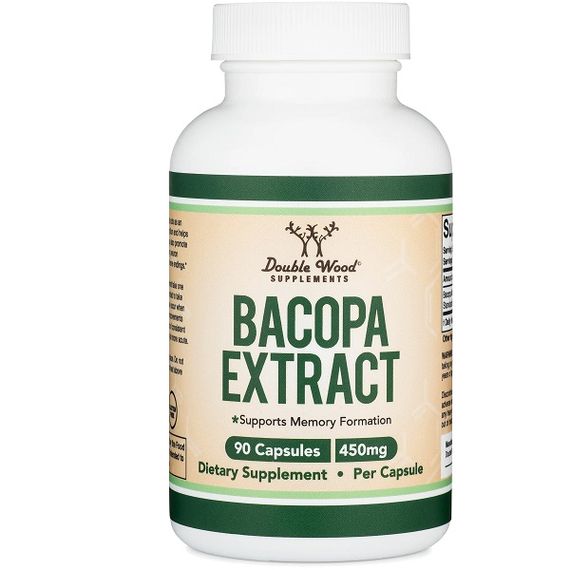 Комплекс для профілактики роботи головного мозку Double Wood Bacopa Monnieri Extract 450 mg 90 Caps