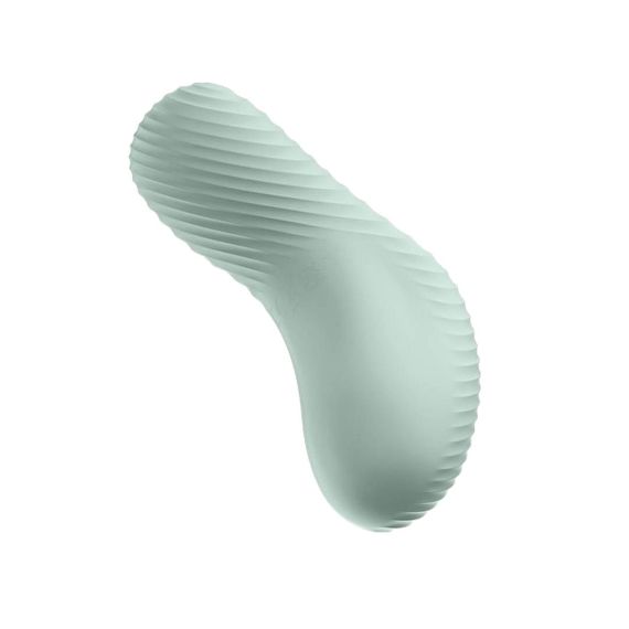 Накладной вибратор Fun Factory LAYA III sage green, эффект постукивания пальцем Sex Aura | Зображення 4