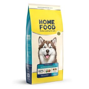 Гіпоалергенний сухий корм HOME FOOD Hypoallergenic для дорослих собак великих порід з фореллю та рисом, 10 кг