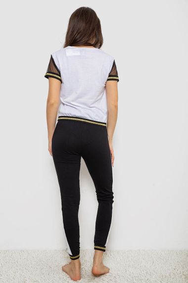 Пижама женская  -уценка, цвет белый, 243R1488-002-U-2 | Зображення 3