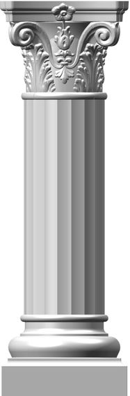 Капітель коринфская колони СІМ'Я K1, 330х330х270 мм | Зображення 4