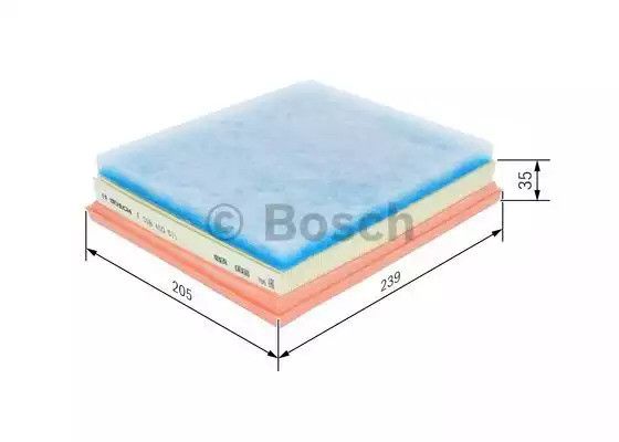 Фільтр повітряний PSA 1.6 BlueHDI 14-(BOSCH), BOSCH (F026400511) | Зображення 4