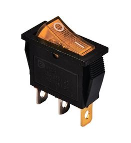 Перемикач KCD3-101N Y/B 220V 1 кнопка жовта з підсвічуванням Ny95500839
