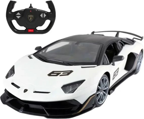 Машинка Rastar Lamborghini Aventador SVJ (96070) на радіокеруванні. 1:14. Білий