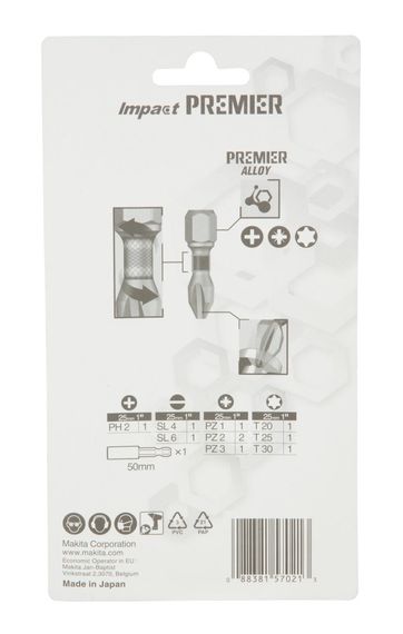 Набір біт торсіонних 11 шт Makita Impact Premier E-03573 | Зображення 5
