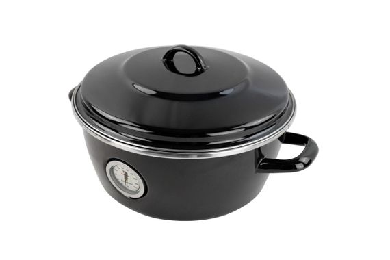 Кастрюля-жаровня Vitrinor Dutch Oven 2111692, 5 л, 26 см, стальная с крышкой и термометром, черная | Зображення 7