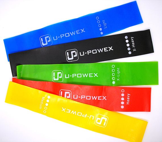 Гумки U-powex фітнес оригінал латекс U-Powex комплект 5 шт | Зображення 1