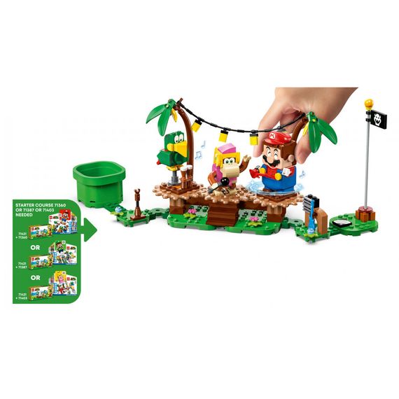 Конструктор LEGO Super Mario Імпровізація в джунглях Діксі Конґ. Додатковий набір (71421) | Зображення 7