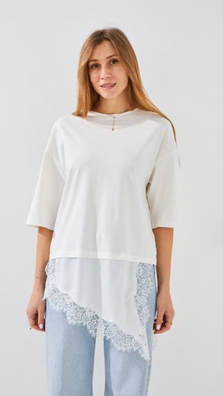 Футболка однотонна жіноча D2942 M Білий shop (2000999492785)