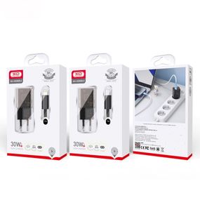 Сетевое Зарядное Устройство XO CE05 PD30W+QC3.0 Type-C to Type-C Мятая упаковка