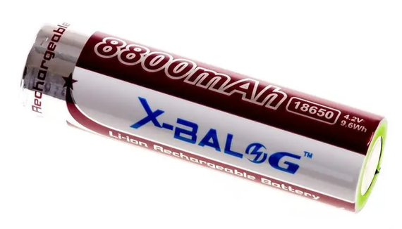 Аккумулятор 18650 X-Balog 8800mAh 4.2V Li-ion литиевая аккумуляторная батарейка | Зображення 4