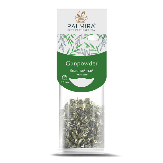 Зелений чай Palmira "Ганпаудер" (Ganpowder) - 10 шт.