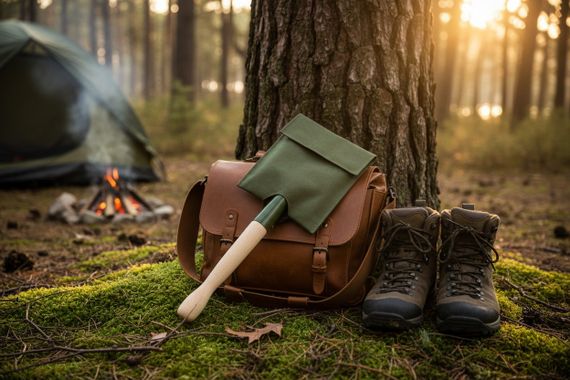 Чохол для малої піхотної саперної лопати на пояс  М&М Вид 2 Olive green хакі (214506) | Зображення 2