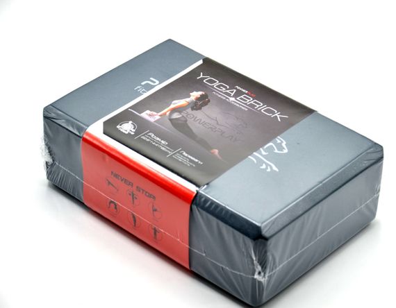 Блоки для йоги 2 шт. PowerPlay 4006 Yoga Brick EVA Сірі (пара) | Зображення 8