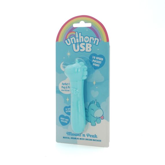 Вібратор-єдиноріжка Unihorn USB Bullet – Mount'n Peak, віброкуля, USB-зарядка, 10 режимів | Зображення 2