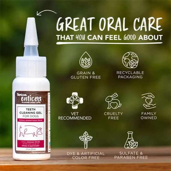 Гель для чистки зубов TropiClean (Тропиклин)  Enticers Teeth Cleaning Gel No Brush -59мл | Зображення 7