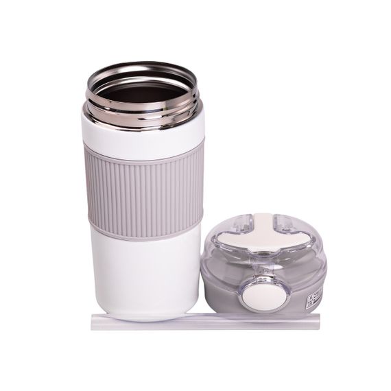 Термочашка з трубочкою 400 мл бежева HPGM3001BE | Зображення 2