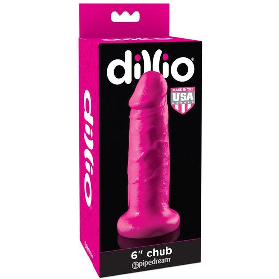 Фалоімітатор Pipedream Dillio 6 Chub Suction Cup Dildo - Pink | Зображення 2