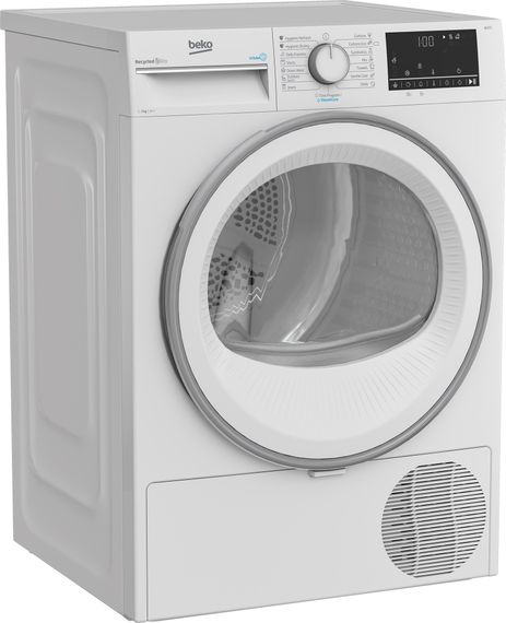 Сушильна машина Beko тепловий насос, 7кг, A++, 54.3см, дисплей, білий (B3T67230) | Зображення 1