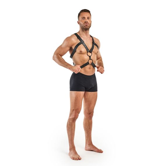 Портупея Bedroom Fantasies: Rocco Bondage Harness, чорна | Зображення 4