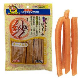 Лакомство для собак DoggyMan Soft Chicken Strip Cheese 180 гр