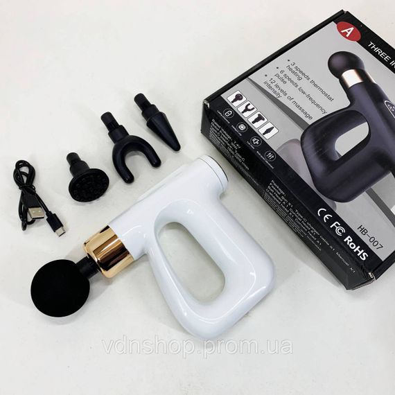 Вибрационный ручной массажер для шеи спины ног, Профессиональный массажер пистолет VS-83 | Зображення 5