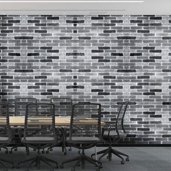 Самоклеюча 3D панель під сіру цеглу катеринослав 700х770х3мм (342-3) SW-00001147 | Зображення 4