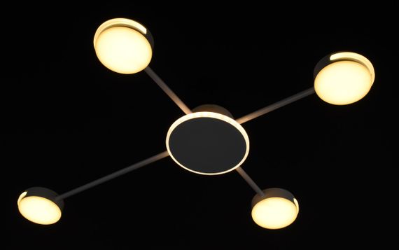 Люстра світлодіодна стельова LED світильник для квартири на стелю лед 26457 Білий 7х64х82 см. | Зображення 2