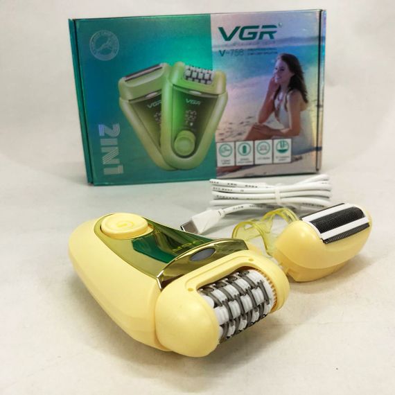 Епілятор VGR 2 до 1 V-758. Колір: жовтий | Зображення 3