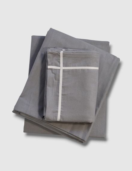 Комплект постельного белья First Choice Flanel 200×220 см Soprano Grey | Зображення 2