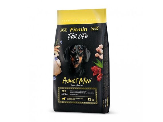 Fitmin dog For Life Adult Mini (для дорослих собак малих та мініатюрних порід), 12 кг | Зображення 1