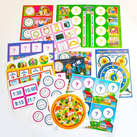 Комплекс дидактичних ігор "Годинник і час" 15211012 годинник-тренажер | Зображення 7