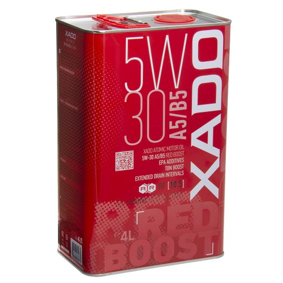Моторна олива  XADO Atomic Oil A5/B5 RED BOOST синтетична 5W-30  4л
