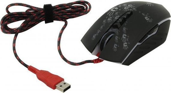 Миша ігрова A4-Tech Bloody A60 Activated, Gaming, металеві ніжки, чорна | Зображення 5