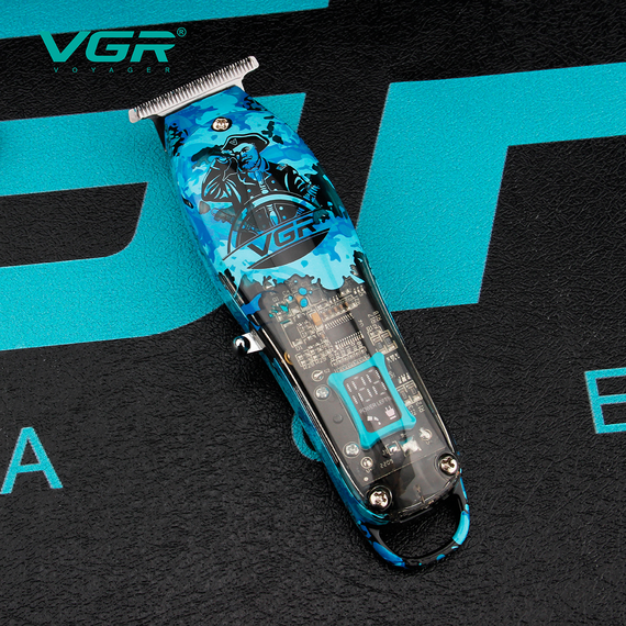 Триммер аккумуляторный VGR V-923, 4 насадки, LED дисплей | Зображення 6