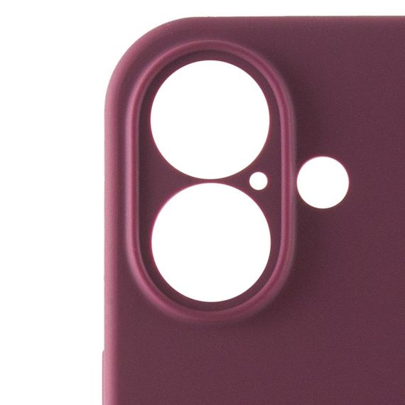 Чохол Silicone Case Full Camera Protective (AA) для Apple iPhone 16 Plus (6.7") Бордовий / Plum | Зображення 3