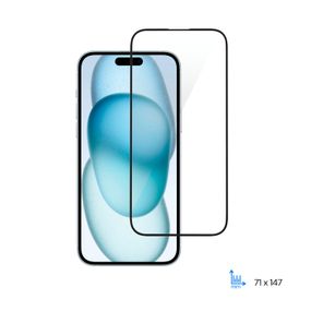 Захисне скло 2E  для Apple iPhone 15(6.1), 2.5D FCFG,(1 Pack),black border (2E-IP-15.-6.1-SMFCFG-BB)