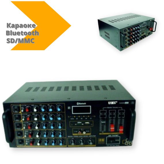 Підсилювач звуку Bluetooth з караоке-функцією XPRO AV-747BT (3294_5315)