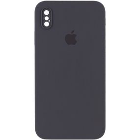 Чехол Silicone Case Square Full Camera Protective (AA) для Apple iPhone XS Max (6.5") Салатовий/Neon green
