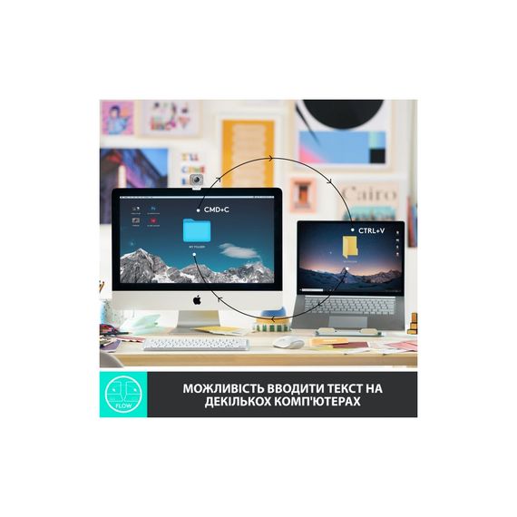 Клавіатура Logitech MX Keys Mini Minimalist Wireless, US, Graphite (920-010498) | Зображення 3