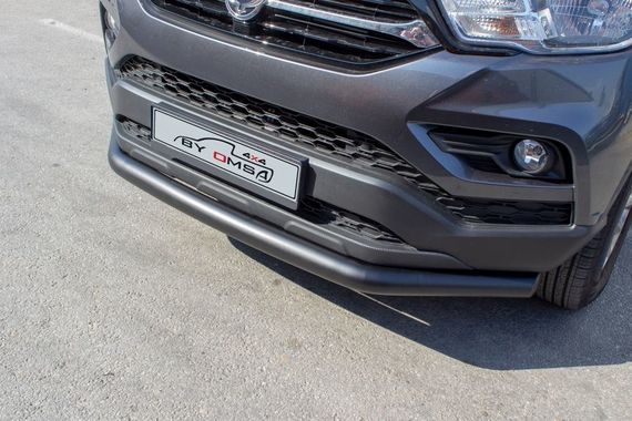 Передняя защита Texas (76мм, черный) для SsangYong Musso ІІ 2018- гг